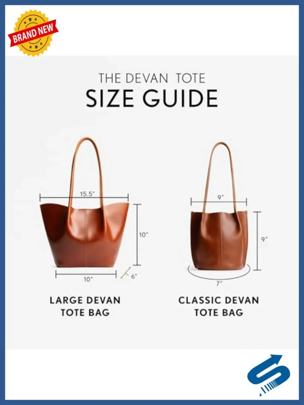 Handmade Full-Grain Leather Bucket Tote with Shoulder Straps & Interior Pockets